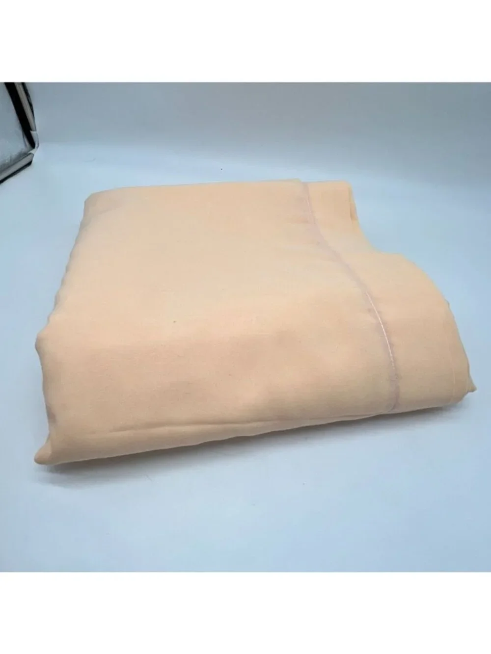 Vintage Cannon Fieldcrest Peach No Iron King Flat Sheet Yellow Solid Bedding